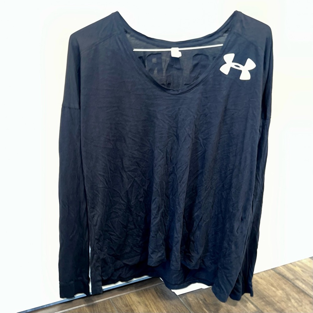 Under Armour Women's Black Long Sleeve Top XL NEW W/O Tag
